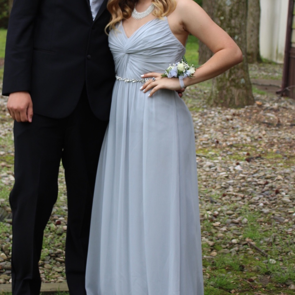 Light blue/ grey flowy dress size: 8